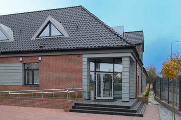 Business park in Gryfice made of shaded Victoria brick