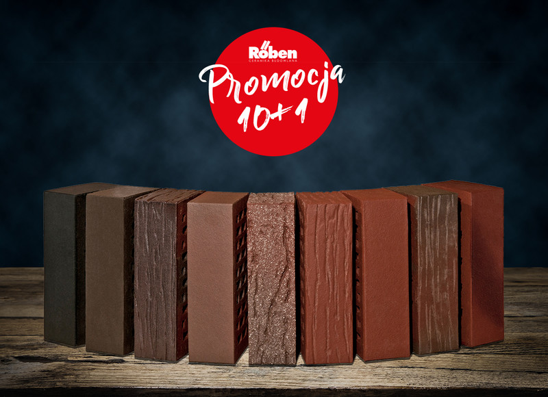 Promocja na cegły klinkierowe “10+1”