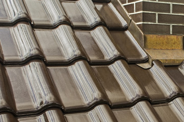 A roof surface covered with Monza Maduro tiles