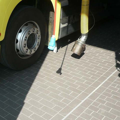 Płytka posadzkowa Vigranit szaroczarna, drobne uziarnienie