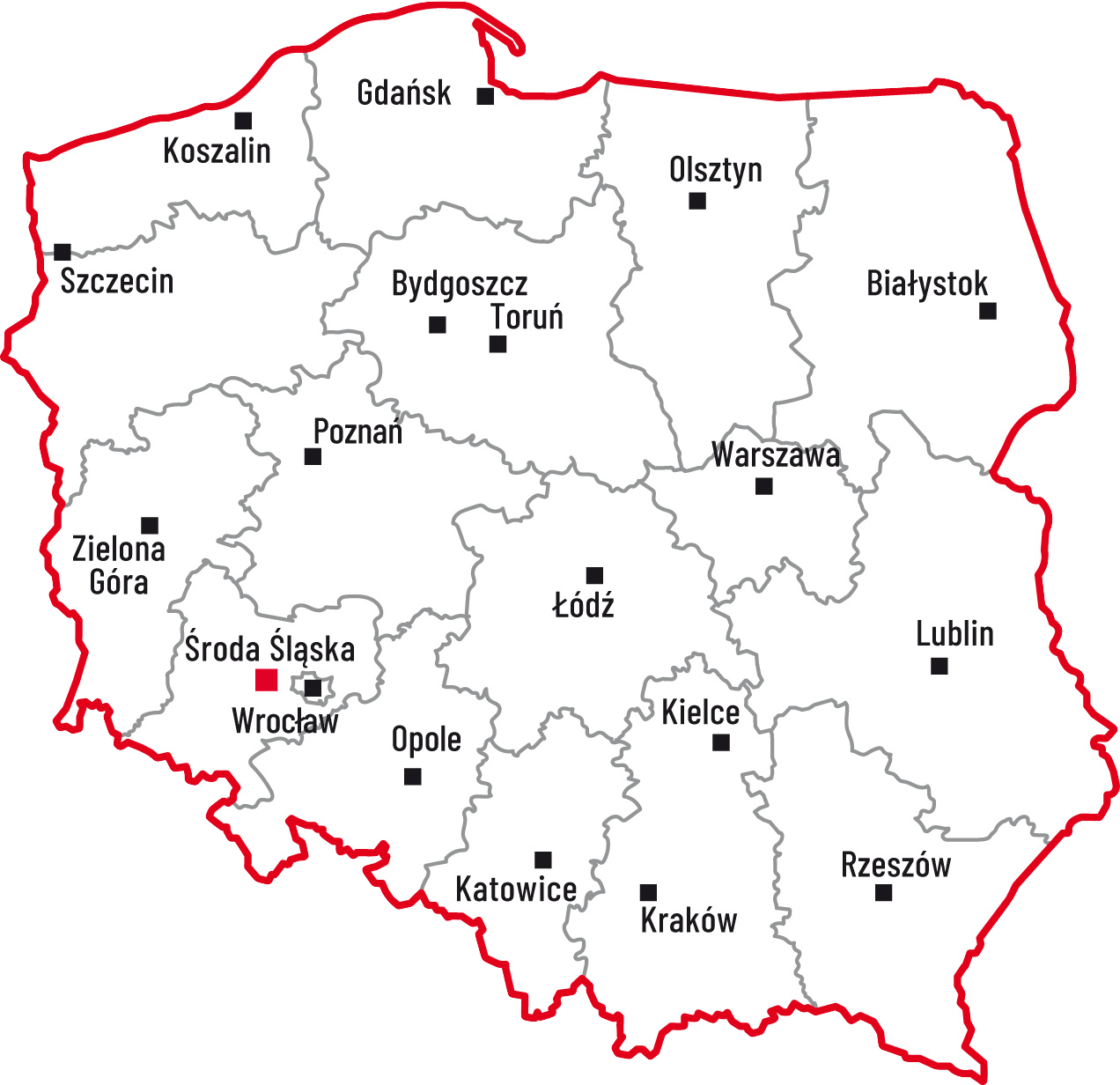 Mapa reprezentantów handlowych